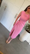 Golden Beli Gold Tokalı Elbise Pembe