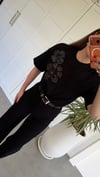 İpeyyo Boncuklu T-shirt Siyah