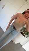 Işıltılı Beach Bluz Taş Rengi