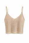 Işıltılı Beach Bluz Taş Rengi