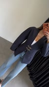 Kancalı Premium Blazer Ceket Lacivert