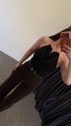 Kolye Aksesuarlı Bluz Siyah