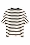 Koso Çizgili T-shirt Krem