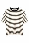 Koso Çizgili T-shirt Krem