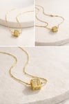Küp Harf Kolye Gold T