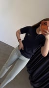 Lakasto Yeşil Yazılı T-shirt Lacivert