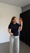 Lakasto Yeşil Yazılı T-shirt Lacivert