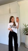 Lov Yazılı T-shirt Beyaz