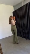 Ls Haki İspanyol Paça Jean