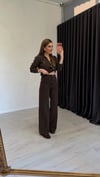 Marron Wide Jean Kahverengi