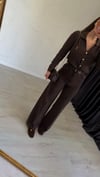 Marron Wide Jean Kahverengi