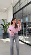 Mevsimlik Örme Triko Pembe