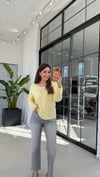 Mevsimlik Örme Triko Sarı