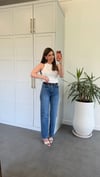 Mila Siyah Kemerli Jean Mavi