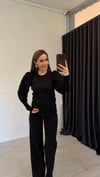 Mirayr Kol Detaylı Ytiko Bluz Siyah
