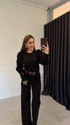 Mirayr Kol Detaylı Ytiko Bluz Siyah