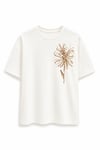 New Boncuklu Payetli T-shirt Beyaz