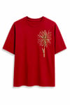 New Boncuklu Payetli T-shirt Kırmızı