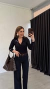 Niduysa Kapişonlu Bluz Lacivert