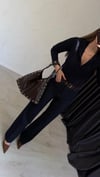 Niduysa Kapişonlu Bluz Lacivert