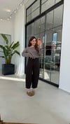 Notte Kemerli Pantolon Acı Kahve