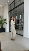 Notte Kemerli Pantolon Taş Rengi