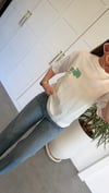 Ön Arka Baskılı Lcs T-shirt Ekru
