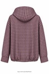 Oversize Kapişonlu Yağmurluk Ceket Bordo