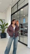Oversize Kapişonlu Yağmurluk Ceket Bordo