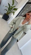 Oversize Kapişonlu Yağmurluk Ceket Sarı