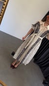 Paisley Desenli Gömlek Elbise Ekru