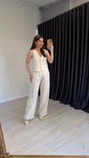 Pelyus Yelekli Takım Ekru