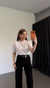 Pink Üçgen Logolu T-shirt Beyaz