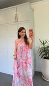 Pinqu Katlı Elbise Pembe
