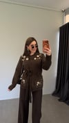 Pinterestt Triko Hırka Acı Kahve