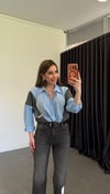 Pky Damla Taşlı Gömlek Mavi