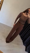 Rahat Kesim Modal Pantolon Kahverengi