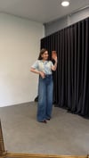 Retro Tensl Karışımlı Jean Açık Mavi