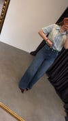 Retro Tensl Karışımlı Jean Açık Mavi
