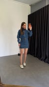 Seata Mini Etekli Kot Takım Mavi