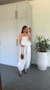 Shalwar Straplez Takım Beyaz