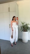 Shalwar Straplez Takım Beyaz