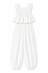 Shalwar Straplez Takım Beyaz