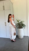 Shalwar Straplez Takım Beyaz
