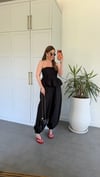 Shalwar Straplez Takım Siyah