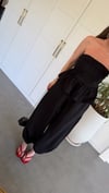 Shalwar Straplez Takım Siyah