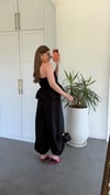 Shalwar Straplez Takım Siyah