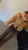 Softa Astarlı Peluş Ceket Bal Köpüğü