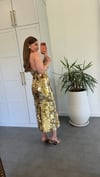 Spaget Pullu Elbise Gold