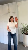 Taş Yakalı Modal Vatkalı T-shirt Ekru